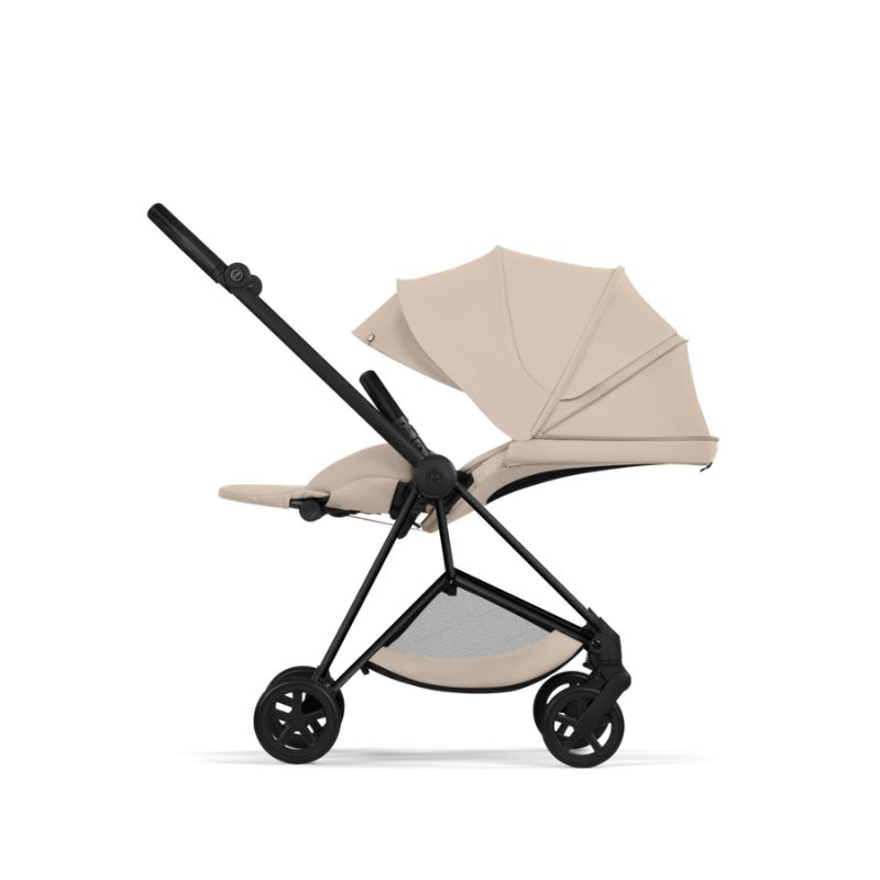 Cybex Mios Comfort Σύστημα Μεταφοράς 2-Σε-1 Με Πτυσσόμενο Πορτ Μπεμπέ Cozy Beige Με Σκελετό Matt Black | black
