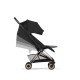Cybex Coya Comfort Ελαφρύ Βρεφικό Καρότσι Sepia Black | black Με Σκελετό Rosegold | rosegold