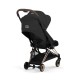 Cybex Coya Comfort Ελαφρύ Βρεφικό Καρότσι Sepia Black | black Με Σκελετό Rosegold | rosegold
