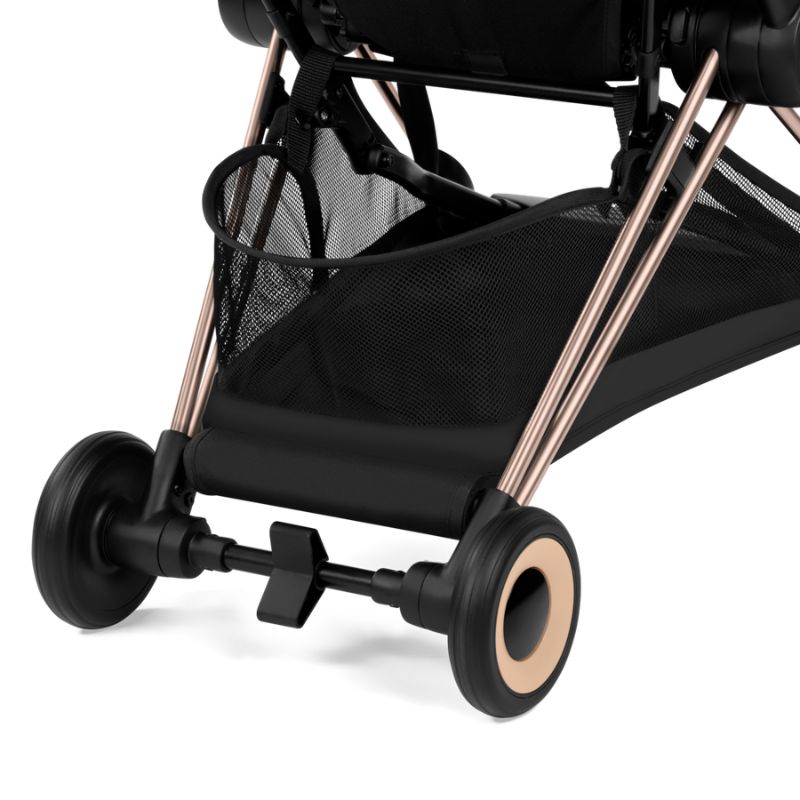 Cybex Coya Comfort Σύστημα Μεταφοράς 2-Σε-1 Με Πτυσσόμενο Πορτ Μπεμπέ Sepia Black | black Με Σκελετό Rosegold | rosegold