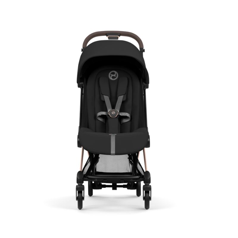 Cybex Coya Comfort Σύστημα Μεταφοράς 2-Σε-1 Με Πτυσσόμενο Πορτ Μπεμπέ Sepia Black | black Με Σκελετό Rosegold | rosegold