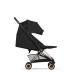 Cybex Coya Comfort Σύστημα Μεταφοράς 2-Σε-1 Με Πτυσσόμενο Πορτ Μπεμπέ Sepia Black | black Με Σκελετό Rosegold | rosegold