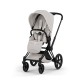 Cybex Priam Style Βρεφικό Καρότσι City Grey | light grey Με Σκελετό Matt Black | black