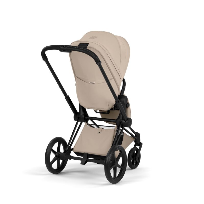 Cybex Priam Style Βρεφικό Καρότσι Cozy Beige | beige Με Σκελετό Matt Black | black