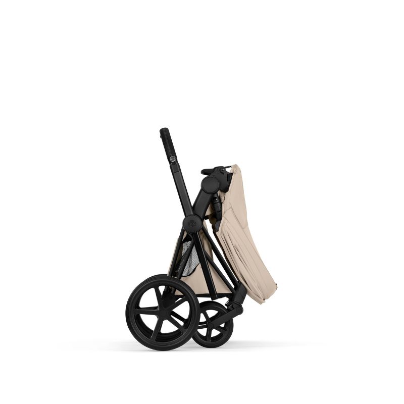 Cybex Priam Style Βρεφικό Καρότσι Cozy Beige | beige Με Σκελετό Matt Black | black