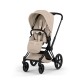 Cybex Priam Style Βρεφικό Καρότσι Cozy Beige | beige Με Σκελετό Matt Black | black