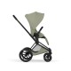 Cybex Priam Style Βρεφικό Καρότσι Sage Green | mid green Με Σκελετό Matt Black | black