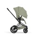Cybex Priam Style Βρεφικό Καρότσι Sage Green | mid green Με Σκελετό Matt Black | black