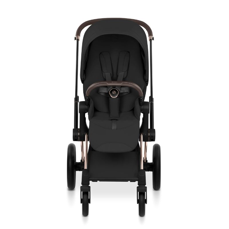 Cybex Priam Style Βρεφικό Καρότσι Sepia Black | black Με Σκελετό Rosegold | rosegold