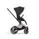 Cybex Priam Style Βρεφικό Καρότσι Sepia Black | black Με Σκελετό Rosegold | rosegold