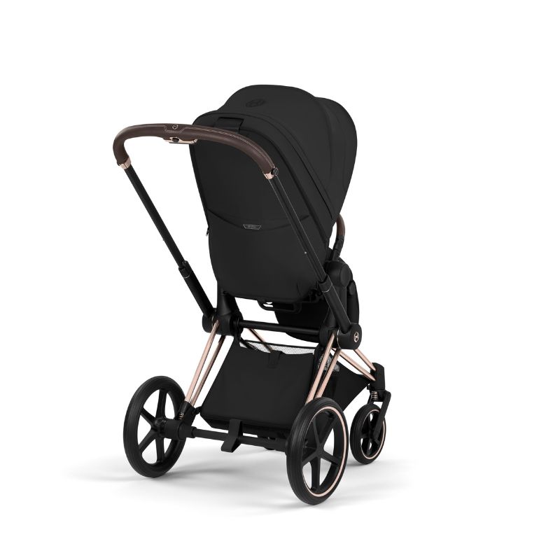 Cybex Priam Style Βρεφικό Καρότσι Sepia Black | black Με Σκελετό Rosegold | rosegold
