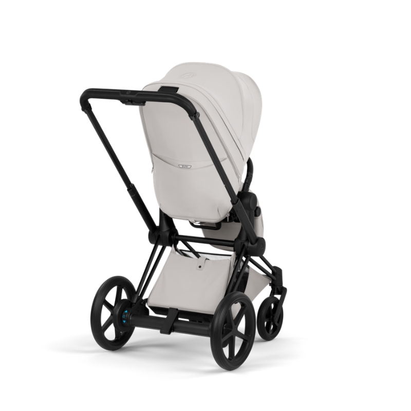 Cybex e-Priam Style Βρεφικό Καρότσι City Grey | light grey Με Σκελετό Matt Black | black