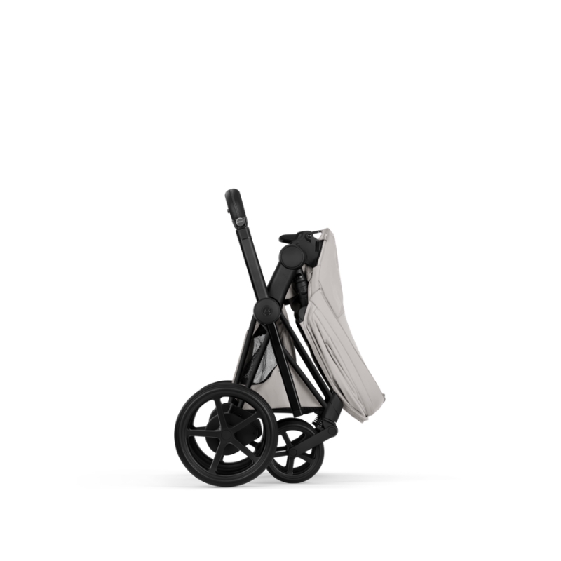 Cybex e-Priam Style Βρεφικό Καρότσι City Grey | light grey Με Σκελετό Matt Black | black