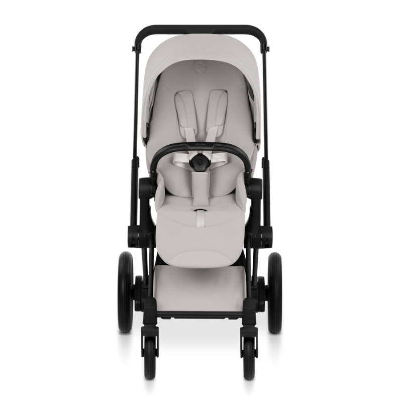 Cybex e-Priam Style Βρεφικό Καρότσι City Grey | light grey Με Σκελετό Matt Black | black