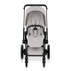 Cybex e-Priam Style Βρεφικό Καρότσι City Grey | light grey Με Σκελετό Matt Black | black