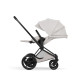 Cybex e-Priam Style Βρεφικό Καρότσι City Grey | light grey Με Σκελετό Matt Black | black