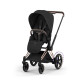 Cybex e-Priam Style Βρεφικό Καρότσι Sepia Black | black Με Σκελετό Rosegold | rosegold