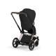 Cybex e-Priam Style Βρεφικό Καρότσι Sepia Black | black Με Σκελετό Rosegold | rosegold