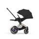 Cybex e-Priam Style Βρεφικό Καρότσι Sepia Black | black Με Σκελετό Rosegold | rosegold