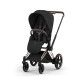 Cybex e-Priam Style Βρεφικό Καρότσι Sepia Black | black Με Σκελετό Rosegold | rosegold