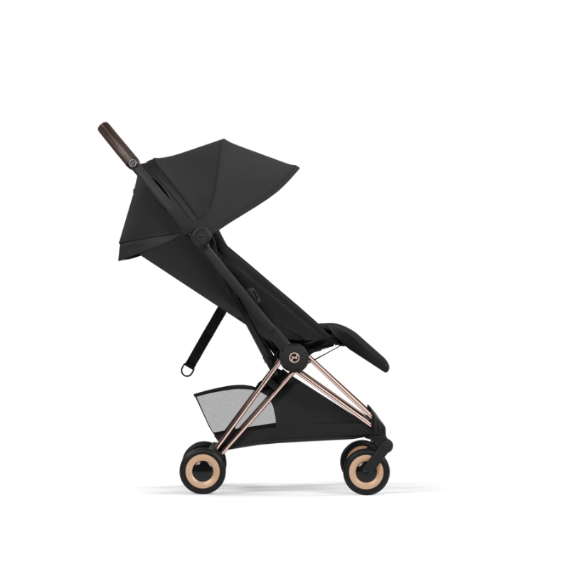 Cybex Coya Style Ελαφρύ Βρεφικό Καρότσι Sepia Black | black Με Σκελετό Rosegold | rosegold