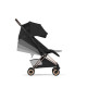Cybex Coya Style Ελαφρύ Βρεφικό Καρότσι Sepia Black | black Με Σκελετό Rosegold | rosegold