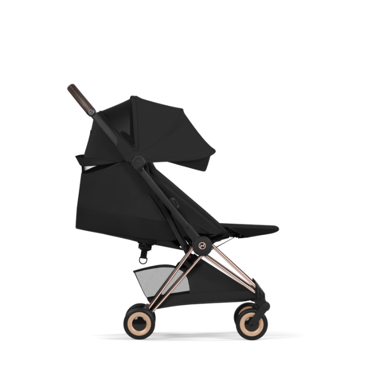 Cybex Coya Style Ελαφρύ Βρεφικό Καρότσι Sepia Black | black Με Σκελετό Rosegold | rosegold