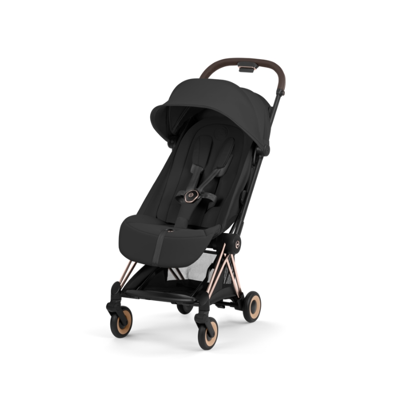 Cybex Coya Style Ελαφρύ Βρεφικό Καρότσι Sepia Black | black Με Σκελετό Rosegold | rosegold
