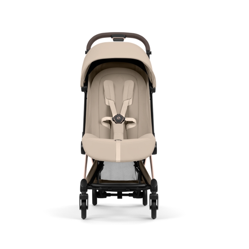 Cybex Coya Style Ελαφρύ Βρεφικό Καρότσι Cozy Beige | beige Με Σκελετό Rosegold | rosegold