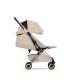 Cybex Coya Style Ελαφρύ Βρεφικό Καρότσι Cozy Beige | beige Με Σκελετό Rosegold | rosegold