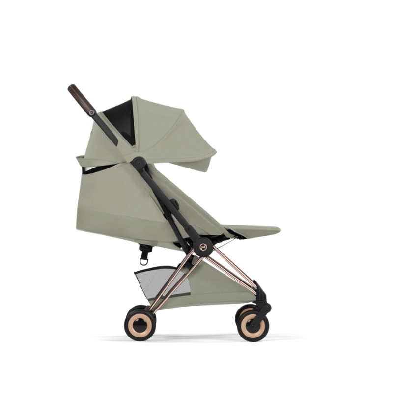 Cybex Coya Style Ελαφρύ Βρεφικό Καρότσι Sage Green | mid green Με Σκελετό Rosegold | rosegold