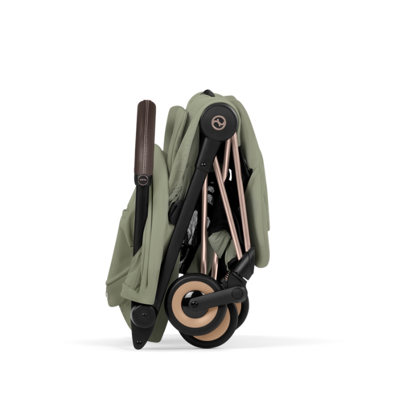 Cybex Coya Style Ελαφρύ Βρεφικό Καρότσι Sage Green | mid green Με Σκελετό Rosegold | rosegold