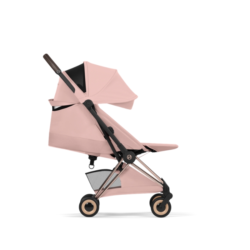 Cybex Coya Style Ελαφρύ Βρεφικό Καρότσι Peach Pink | light pink Με Σκελετό Rosegold | rosegold