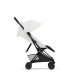Cybex Coya Style Ελαφρύ Βρεφικό Καρότσι Off White | light beige Με Σκελετό Matt Black | black