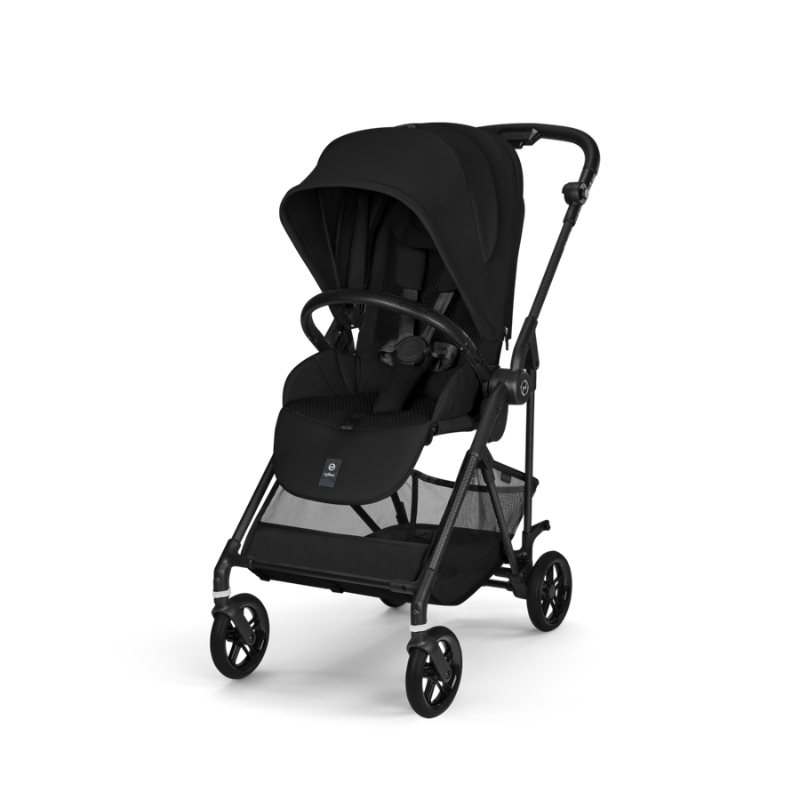 Cybex Melio Carbon Ελαφρύ Βρεφικό Καρότσι Magic Black | black