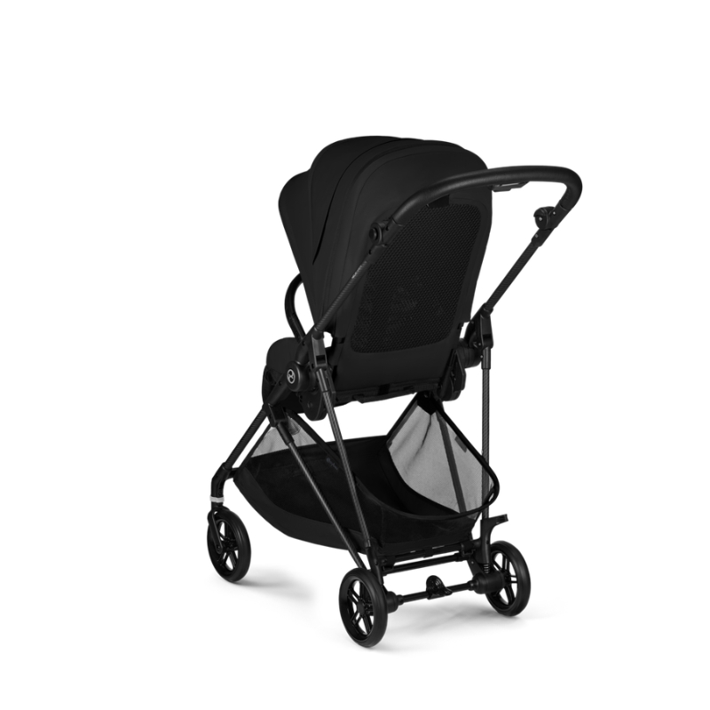 Cybex Melio Carbon Ελαφρύ Βρεφικό Καρότσι Magic Black | black