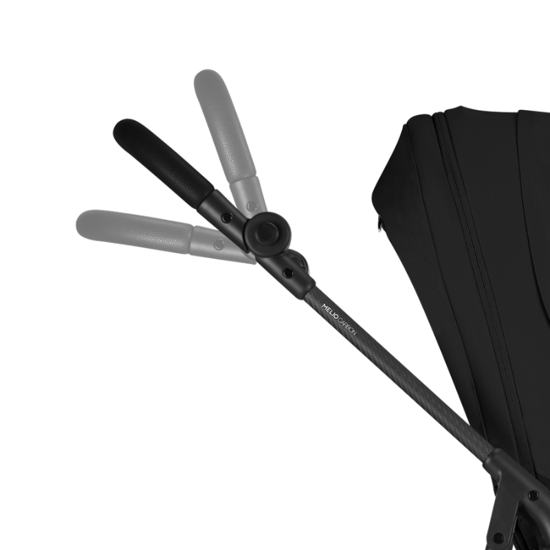 Cybex Melio Carbon Ελαφρύ Βρεφικό Καρότσι Magic Black | black