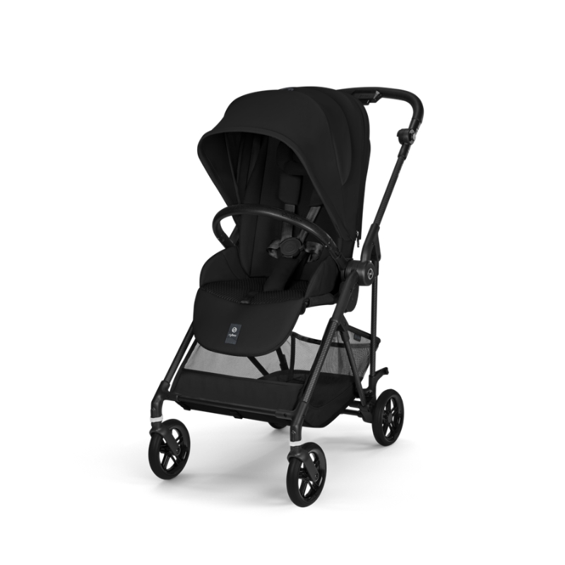 Cybex Melio Carbon Ελαφρύ Βρεφικό Καρότσι Magic Black | black