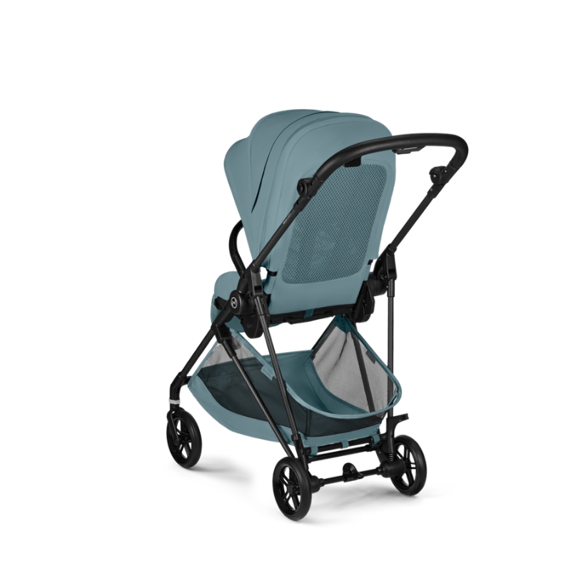 Cybex Melio Carbon Ελαφρύ Βρεφικό Καρότσι Stormy Blue | light blue