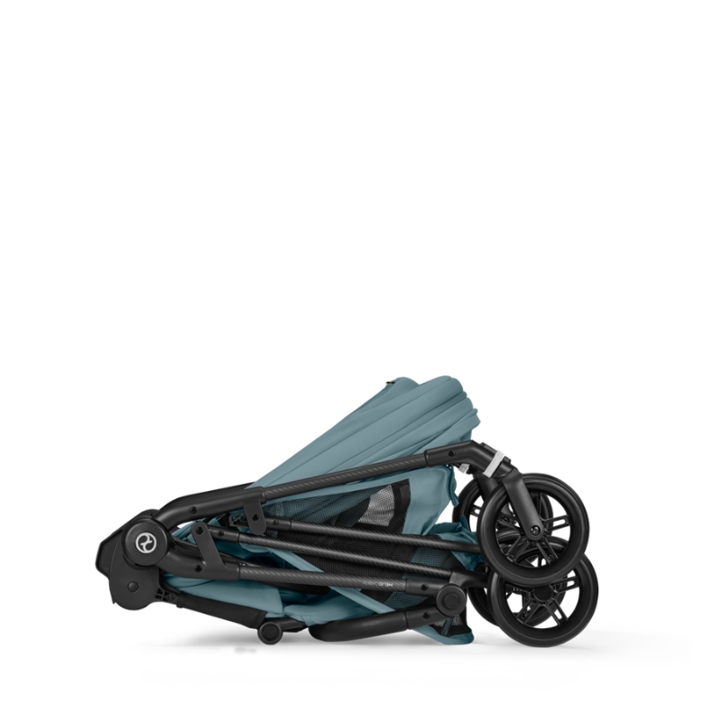 Cybex Melio Carbon Ελαφρύ Βρεφικό Καρότσι Stormy Blue | light blue