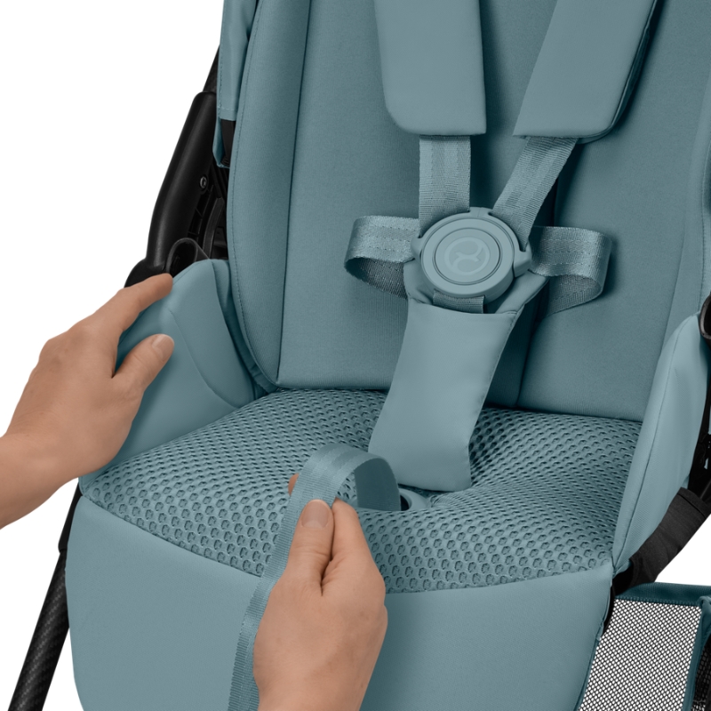 Cybex Melio Carbon Ελαφρύ Βρεφικό Καρότσι Stormy Blue | light blue