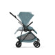 Cybex Melio Carbon Ελαφρύ Βρεφικό Καρότσι Stormy Blue | light blue