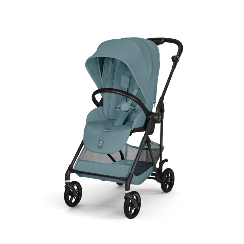 Cybex Melio Carbon Ελαφρύ Βρεφικό Καρότσι Stormy Blue | light blue