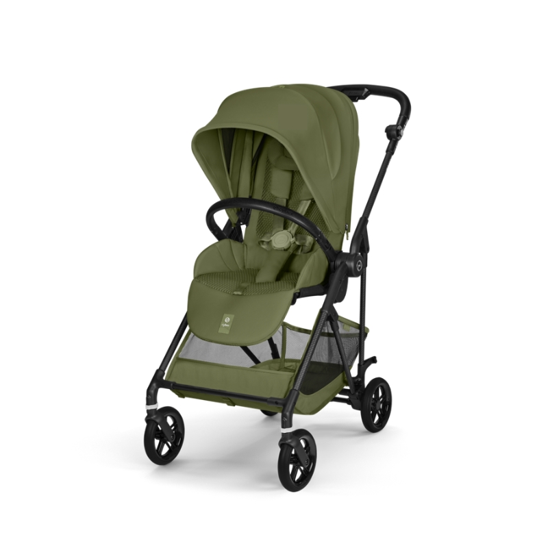 Cybex Melio Carbon Ελαφρύ Βρεφικό Καρότσι Moss Green | khaki