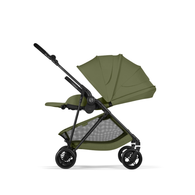 Cybex Melio Carbon Ελαφρύ Βρεφικό Καρότσι Moss Green | khaki