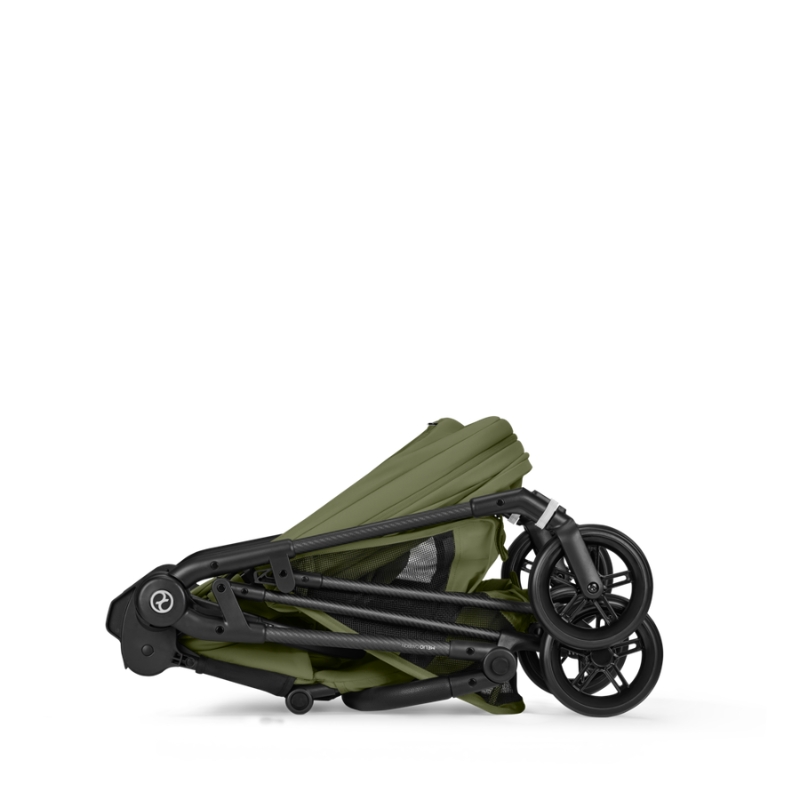Cybex Melio Carbon Ελαφρύ Βρεφικό Καρότσι Moss Green | khaki