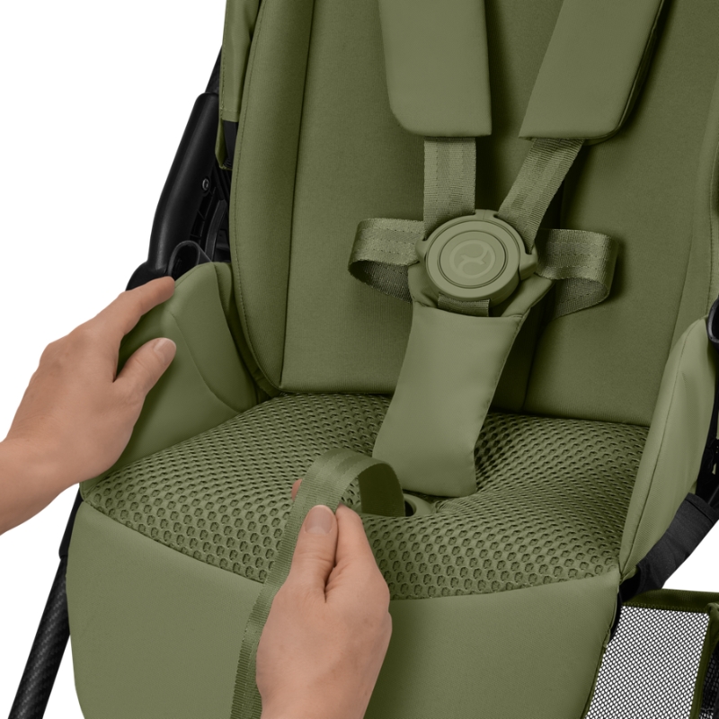 Cybex Melio Carbon Ελαφρύ Βρεφικό Καρότσι Moss Green | khaki