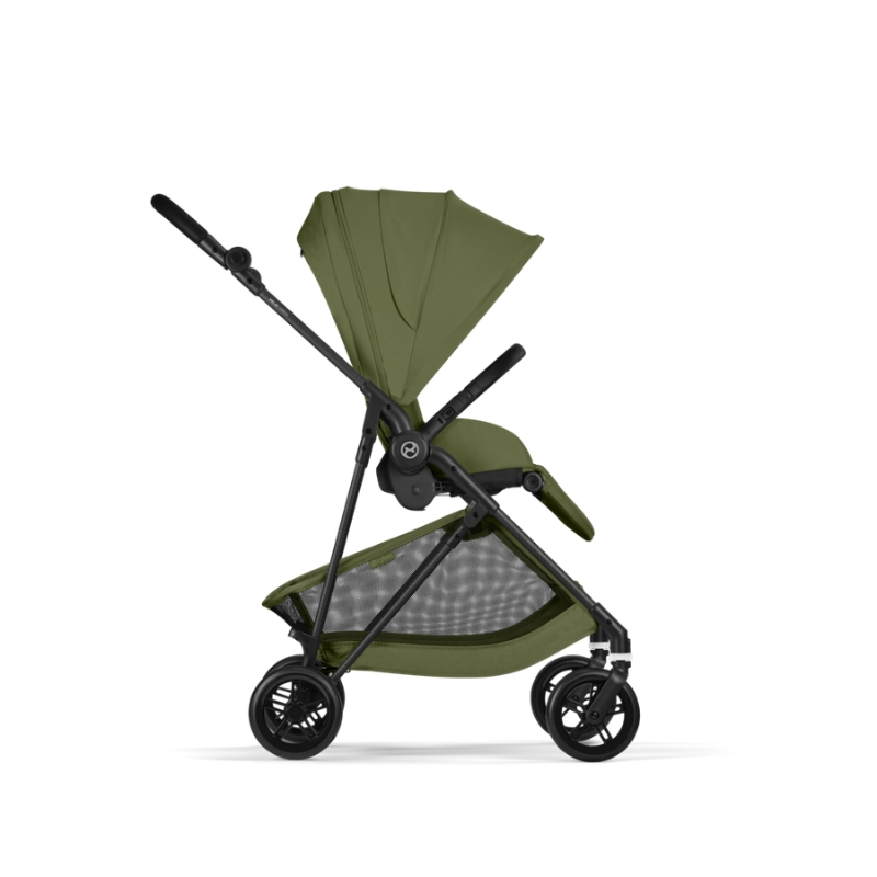 Cybex Melio Carbon Ελαφρύ Βρεφικό Καρότσι Moss Green | khaki