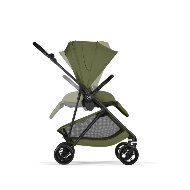 Cybex Melio Carbon Ελαφρύ Βρεφικό Καρότσι Moss Green | khaki