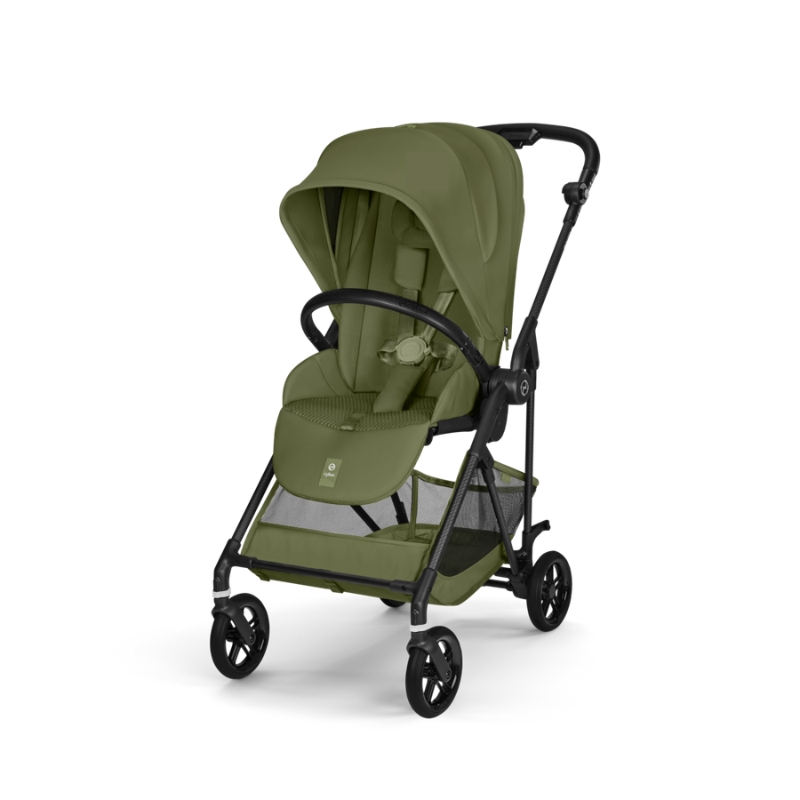 Cybex Melio Carbon Ελαφρύ Βρεφικό Καρότσι Moss Green | khaki